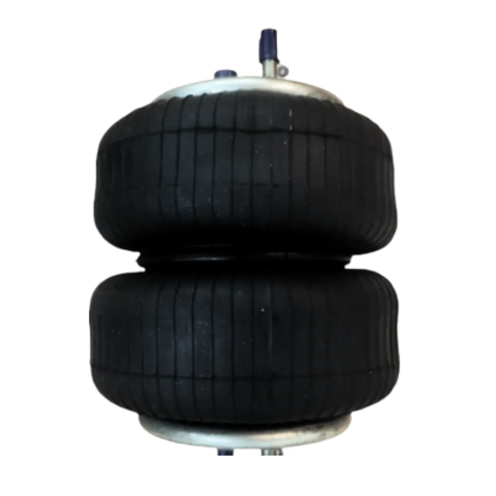 Dual bellow air spring for enhanced load support in heavy vehicles