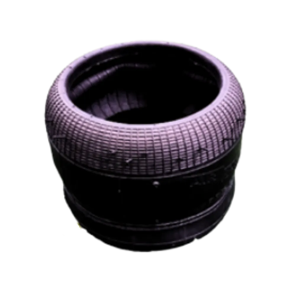 Rubber air spring component for suspension system in trucks and buses
