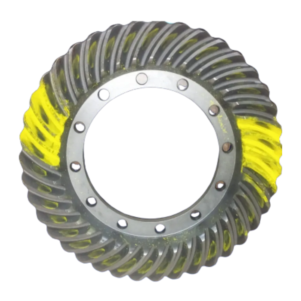 Automotive spiral bevel gear ring for heavy-duty vehicles