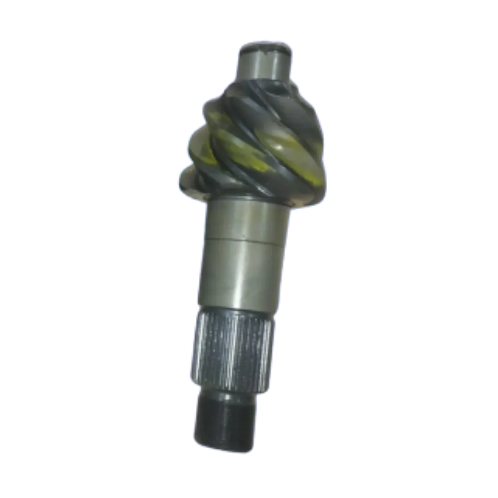 Pinion gear shaft for commercial vehicle differentials