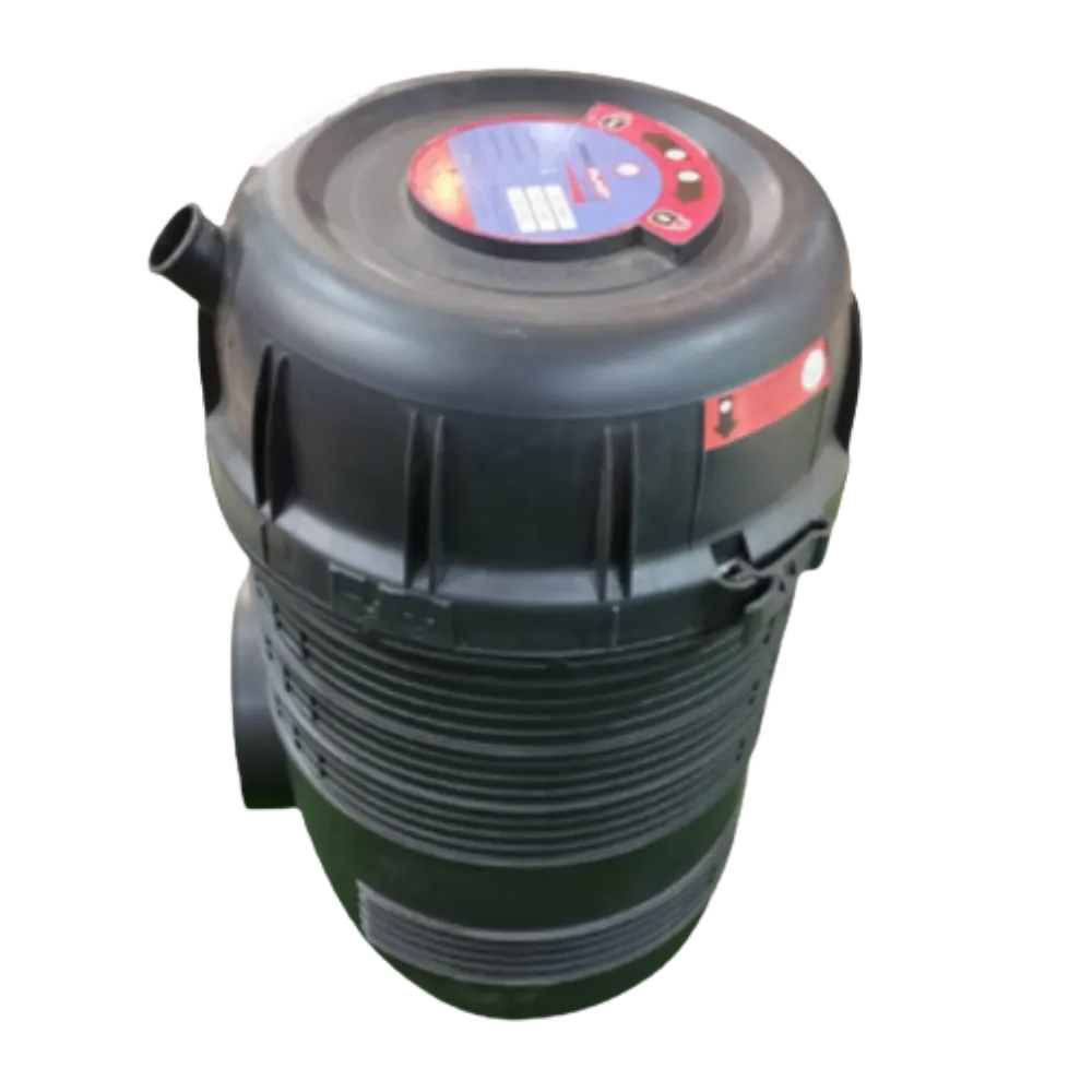 Round cylindrical plastic air filter box for commercial vehicle