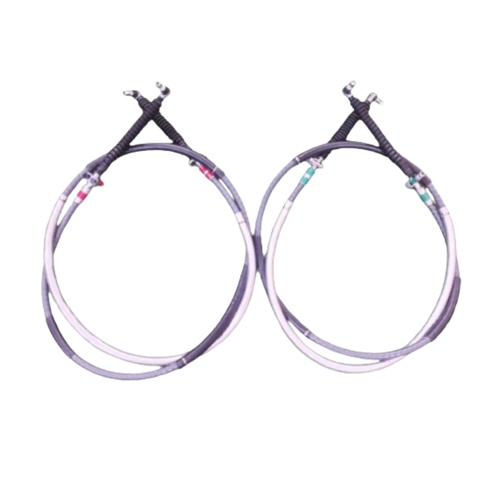 Set of brake cables for heavy-duty commercial vehicles