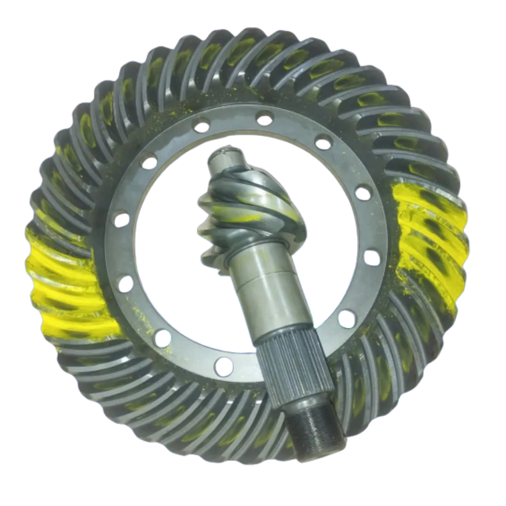 Spiral bevel gear and pinion assembly for trucks and buses