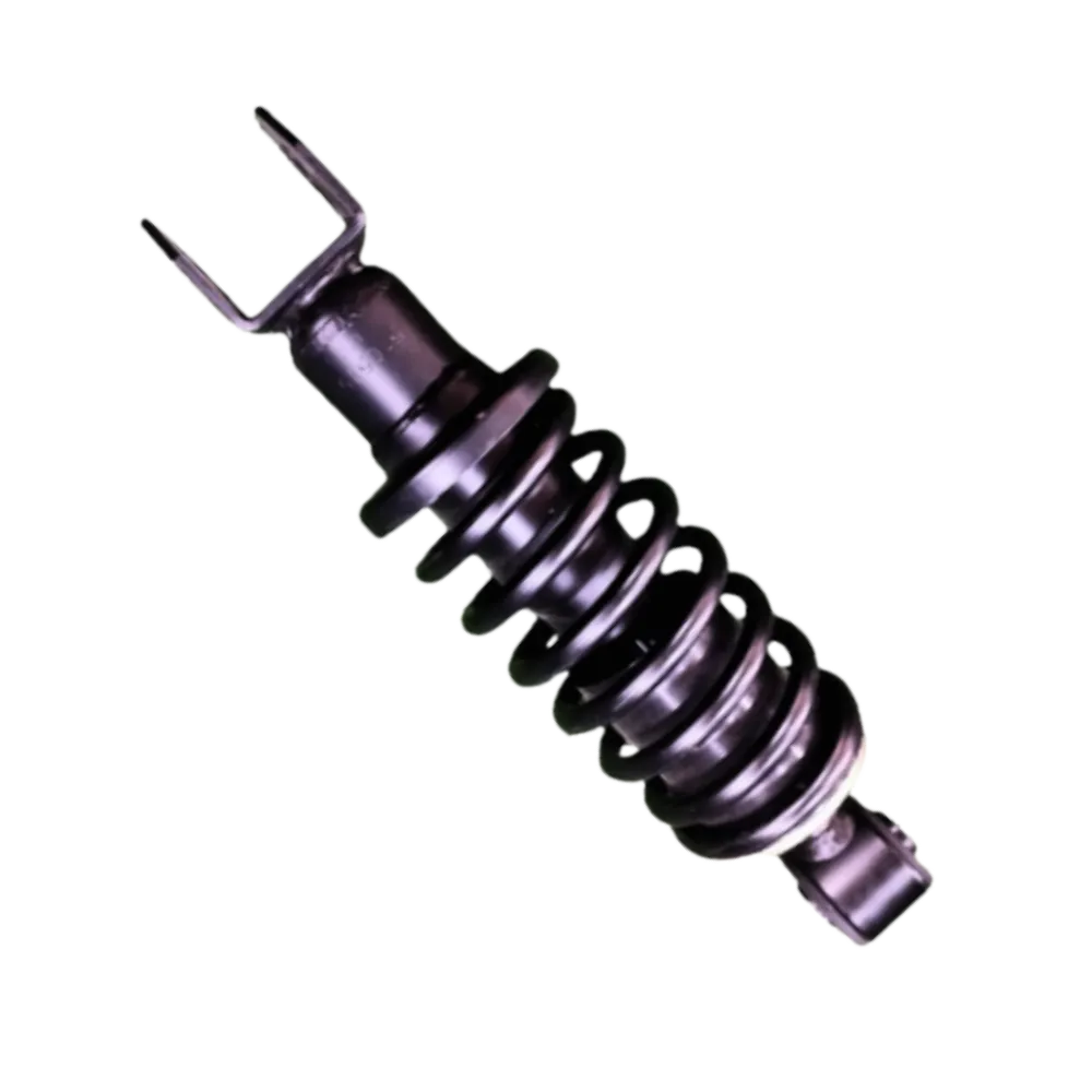 Truck suspension shock absorber with spring system