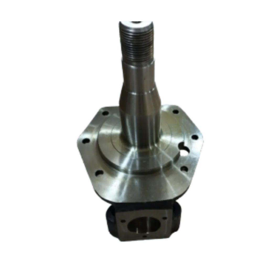 Wheel hub spindle with flange