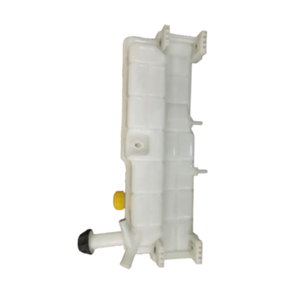 White plastic side radiator tank for automobile